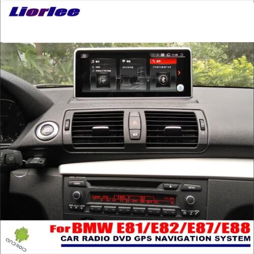Liorlee 10" inch HD Screen For BMW 1 E81/E82/E87/E88 2005-2012 Car Android Stereo Audio Video Player GPS Navigation Media No DVD
