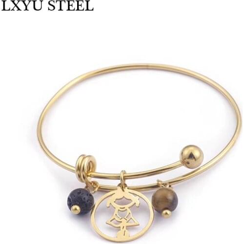 LXYUSTEEL Bracelets With Pendants