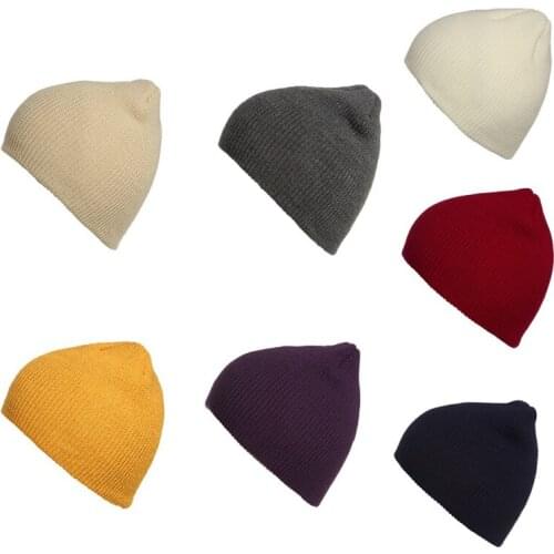 Ski Hat Knitted Hat Warm Woolen Hat in Autumn and Winter Cotton Blend Beanie Comfortable Hat Outdoor Useful Thick Cotton Hats