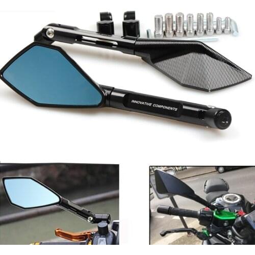 Motorcycle Accessories Universal 8mm 10mm Aluminum CNC Rearview Mirror For Yamaha XV1100 XV1000 XV 950 XTZ750 XTZ660 XT660Z