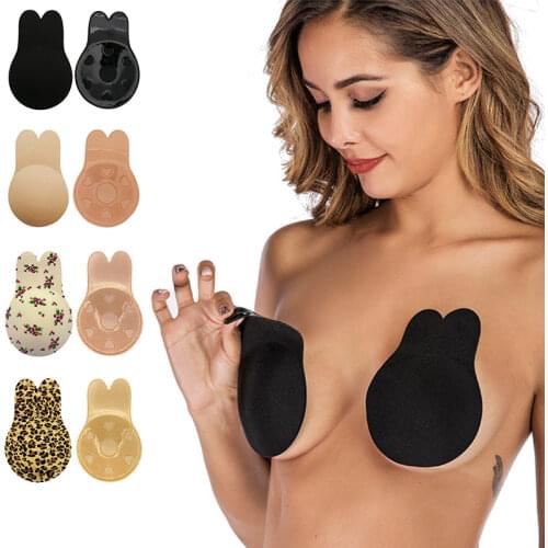 Invisible Silicone Bra Breast Self-Adhesive Women Strapless Push Up Chest Lift Tape Cup Nipple Cover Pads Underwear Accessories
