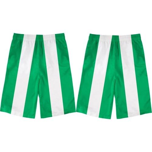 NIGERIA male youth custom made name number photo nga nation flag beach shorts nigerian college boy casual shorts