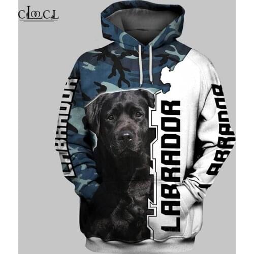 CLOOCL Newest Popular Labrador Dog Camo 3D Print Men Women Hoodie Sweatshirts Harajuku Fashion Autumn Casual Tops Drop Shipping