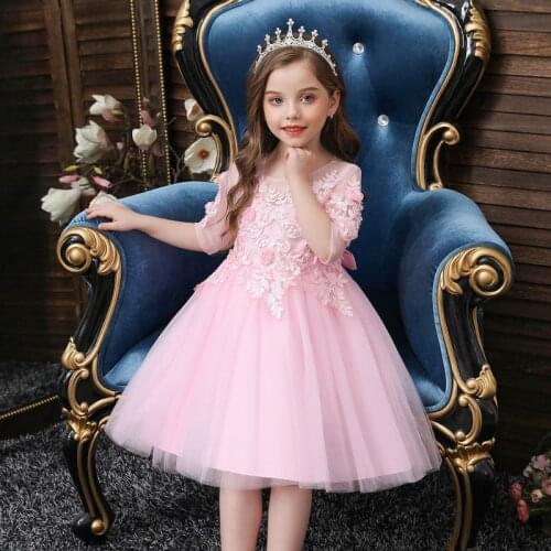 New Childrens Dress, Girls Costume, Girls Dress, Princess Dress Flower Girl Dresses for Weddings Kids