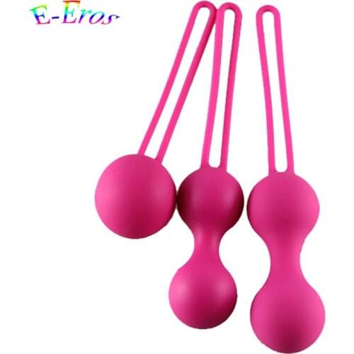 ORISSI Sex Toys For Women 3pcs/set Smart Bead Silicone Ball Love Ball Safe Vagina Group Trainer Vagina Massager Geisha Ball