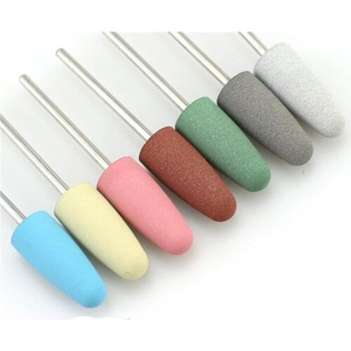 Rubber Silicone Milling Cutter for Manicure Stones Nail Drill Bit Machine Manicure Accessories Nail Buffer Polisher Grinder Tool