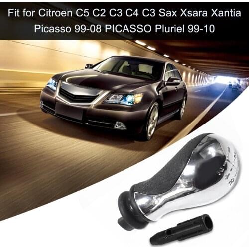Gear Shift Knob 5 Speed Manual Car Accessories Checkpoint Handle for Citroen C5 01-08 Xsara Picasso 99-08 CITROEN XSARA PICASSO
