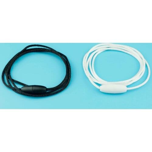 10pcs 2.0mm Soft Satin Cord with Plastic Breakaway Clasps for Baby Teething Pacifier Chewing Necklace DIY Jewelry Making Crafts