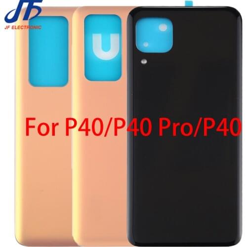 10Pcs/lot Back Battery Cover Replacement For Huawei P40 Lite / For Nova 7 SE PRO Rear Housing Glass Chassis Door Case + sticker