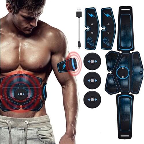 Abdominal Muscle Stimulator Trainer Wireless ABS Electrostimulation EMS Fitness Massager Abdomen Weight Loss Home Gym Equipment