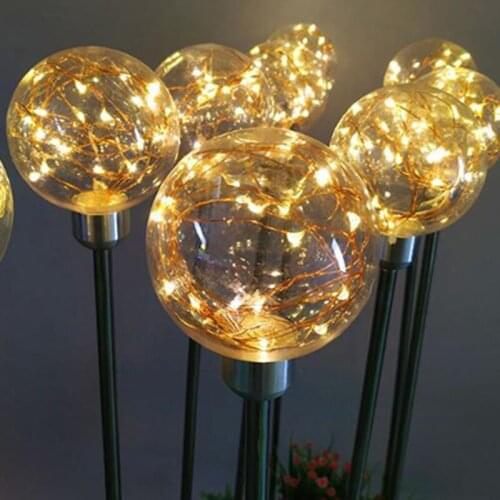 LED Solar Lamp Lawn Solar Ball Plug Light Waterproof Outdoor Garden Landscape Decoration Lamp garden solar light Convenient