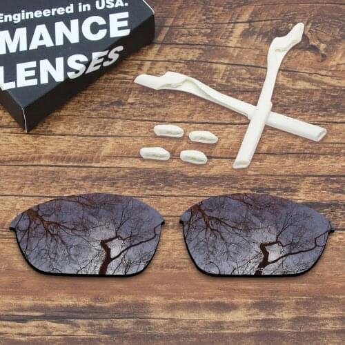 ToughAsNails Resist Seawater Corrosion Polarized Replacement Lenses and Rubber Kit for Oakley Half Jacket 2.0 Sunglasses