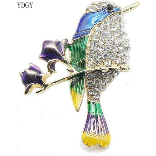 YDGY Simple Fashion Bird Swallow Brooch High-end Delicate Hand Painted Brooch