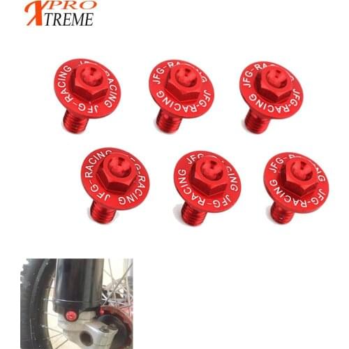 Fork Guard Bolt For Honda CR 85R 125 R 250 CRF 250R 250X CRF450R CRF450X CRF450RX CRF250L M RALLY 450R XR 400 Motorcycle Screws