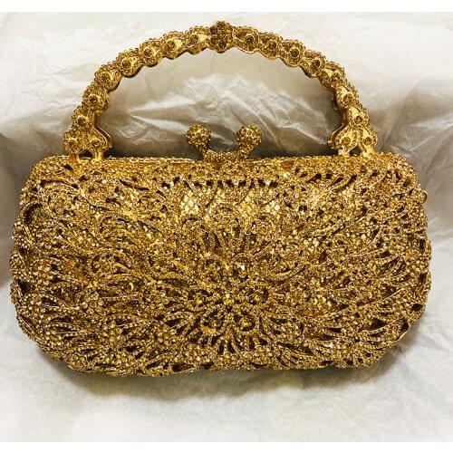 WHTUOHENG White Crystal Womens Evening Clutch Bag Fashion 2 Chains Top-Handle Wedding Brdial Clutches Shoulder Party Handbags