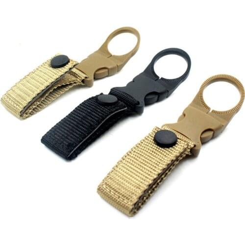 2PCS Portable 25mm Water Bottle Drink Hanging Buckle Outdoor Camping Equipment Tactical Backpack Detachable Nylon Belt Buckle