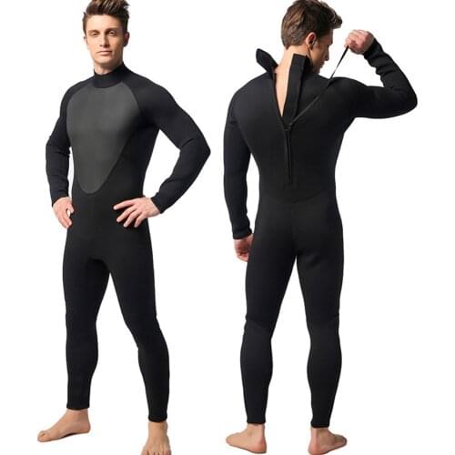 3mm Neoprene Mens Warm Stretch Full Length Wetsuit Diving Sailing Surfing Wet Suit Watersports Jump Suit S-2XL