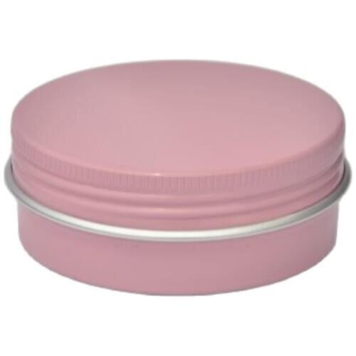 60G pink aluminum jar pot tin bottle essence container art nail tea cream mask wax skin care cosmetic packing
