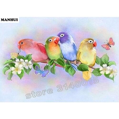 Diy Diamond painting Bird on the tree 3D square drill Diamond mosaic pasted full cross stitch Crafts Needlework ABC370