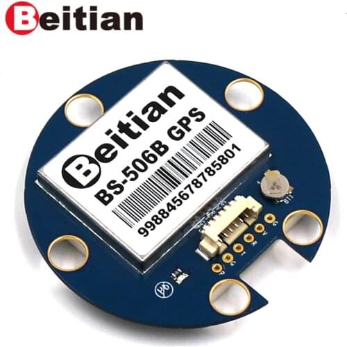 BEITIAN 1.25mm 6pins connector GPS Module 5.0V RS232 9600bps level 4M FLASH BS-506B