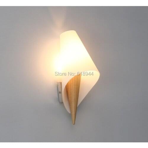 Chinese Type Wood LED Wall Light Modern and Brief Dinning Room Living Room Hotel Corridor Wall Lamps