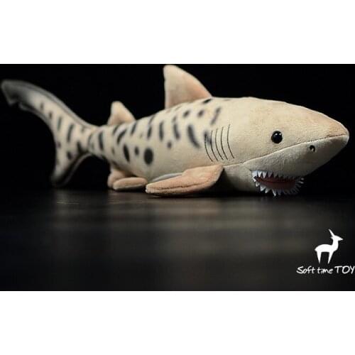 Simulation shark plush toy cartoon shark about 52cm soft doll kids toy decoration birthday gift h0828