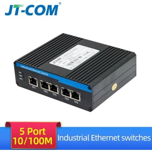 5/8 Ports Industrial Ethernet Switch 100/1000Mbps Gigabit Network Switch DIN Rail Type Network Lan adapter Signal Strengthen