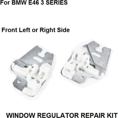 WINDOW METAL SLIDER FOR BMW E46 3 SERIES WINDOW REGULATOR REPAIR CLIPS with METAL SLIDER FRONT RIGHT or LEFT 98-13