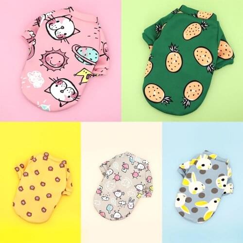 Cute Small Dog Clothes Soft Cotton Chihuahua Yorkies Clothes Pet Puppy Cat Hoodies Winter Dog Jacket Coat For Small Medium Dogs