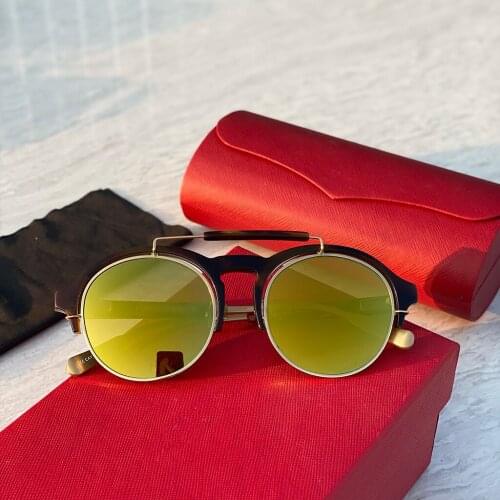 2021 Fashion For Men Pilot Classic Gradient Luuxury Sun Glasses Brand Design Male Vintage Eyeglasses UV400