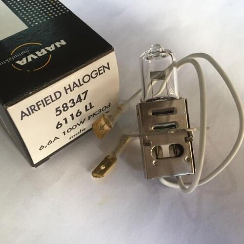 NARVA 58347 6.6A 100W PK30D male , Airfield Halogen 6116 LL lamp