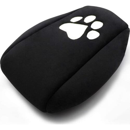 Camoo Neoprene Center Console Black Dog Paw Armrest Pad Cover Protector Cushion Fit for Jeep Renegade 2015 2016 2017 2018 2019