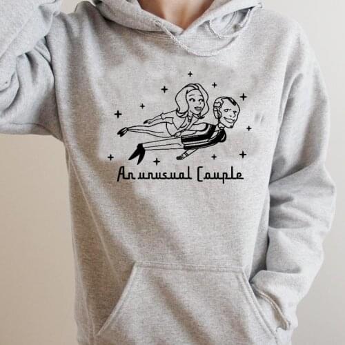 New Tv Show WandaVision Hoodies An Unusual Couple Wanda TV Graphic Crewneck Pullover Scarlet Witch Hoodie Hipster Halloween Tops