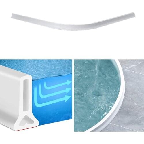 New Shower Threshold Water Dam Collapsible Bath Shower Barrier Water Stopper Retention System Dry And Wet Separation
