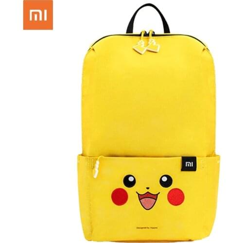 Original Xiaomi Small Cute Pikachu Backpack 10L Outdoor Sports Bagpack LightWeight Travel Mini Backpack For Men And Women Yellow
