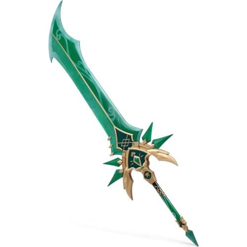 Genshin Impact Weapon Claymore Primordial Jade Greatsword Cosplay Prop