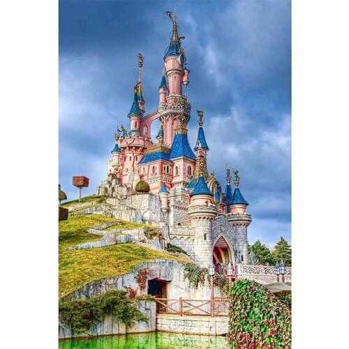 Landscape Building Castle DIY Embroidery Cross Stitch 11CT Kits Craft Needlework Set Cotton Thread Printed Canvas Home Sell