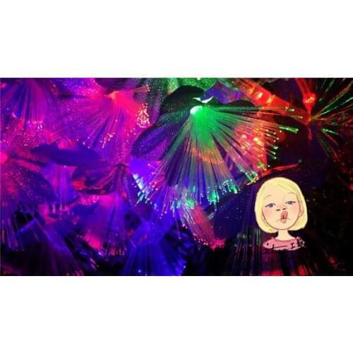 Spring Festival New Year Decorations LED Lantern Fiber Optic Lights Colorful Flower Strings New Year Atmosphere Decoration