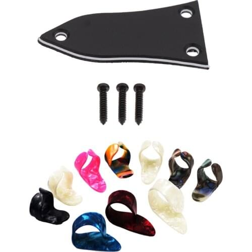 Durable Rod Cover with Screw Colorful Thumb Picks for