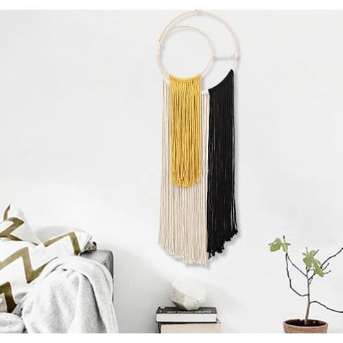 Hand-woven macrame wall hanging boho decor occlusion distribution box soft sample room decoration wall tapestry