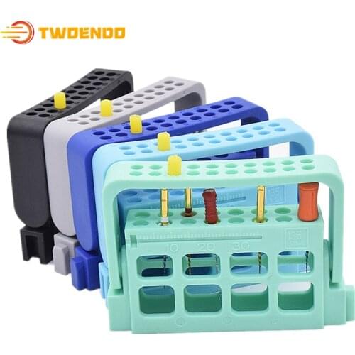 Dental Lab Instrument 16 Holes Memory Endo Holders Autoclavable Endo Box for Root Canal