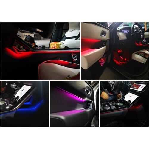 Auto Ambient Light For Range Rover Velar Ambient Light Inter door Ambient light Car LCD panel screen control 10 colors 2017-2020