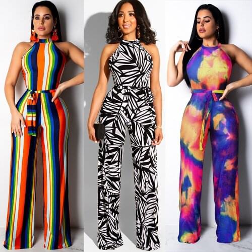 European and American strapless straps printed zipper 2 Piece set nightclub Jacket+Pants Sportwear Sweatshirt Female Clothes