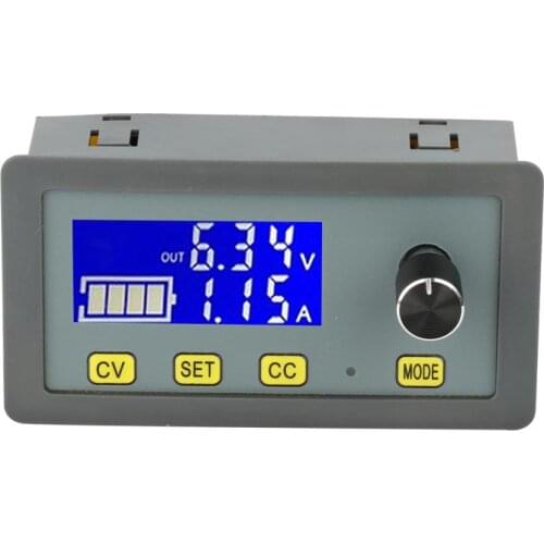 High Precision Adjustable DC 5A Step-Down Power Supply Buck Module 6V-32V to 0-32V LCD Display CC CV Voltage Converter LED Meter