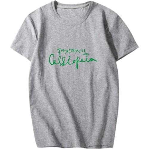 Summer DE 2021 Tops Online Fan Meeting Same Printing O Neck Short SleeveT Shirt Fashion Unisex Loose T-Shirt Women Graphic Tee