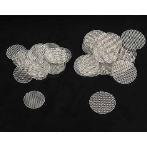 100pcs/Lot Stainless Steel Tobacco Pipe Network Hookah Water Pipe Metal Filters Pipe Screen Gauze Smoking Accessories Wholesale
