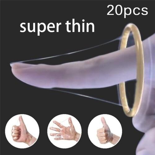 20Pcs 2020 NEW Ultra-thin Love Natural Latex Rubber For Men Wholesale Stimulate Vaginal Massage Drop Shipping