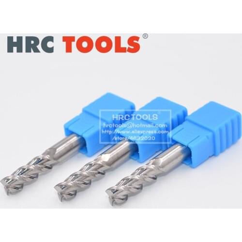 A24-d5x25Hx6Dx100L HRC45 Solid Carbide End Mills for Aluminum 3 Flute CNC Router Bits