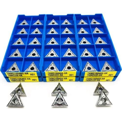 TNMG160402 TNMG160404 TNMG160408-HA H01 Cermet aluminum insert for external turning tool TNMG 160404 alloy cutting tool