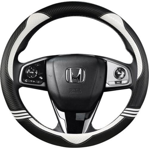 38CM Car Steering Wheel Cover PU Leather for HONDA CIVIC 2004 2006 2007 2008 2009 2012 2013 2014 Auto Accessories